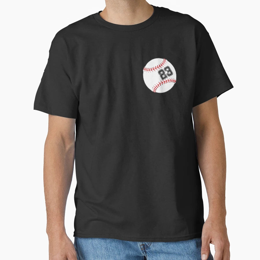 Baseball Player Jersey No 23 Back T-Shirt - Unique Graphic for Adults - T-Shirt, Sweatshirt, Hoodie