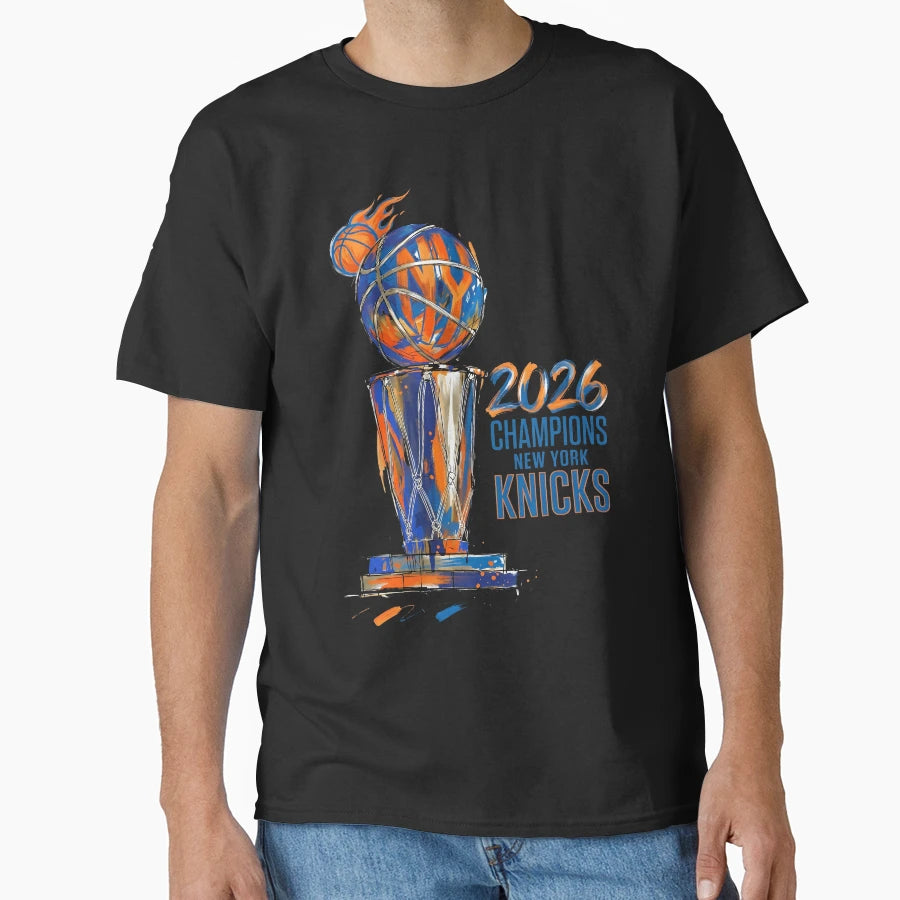 Knicks Champions 2026 Ny New York Knicks T-Shirt - Minimalist Print Unisex - T-Shirt, Sweatshirt, Hoodie