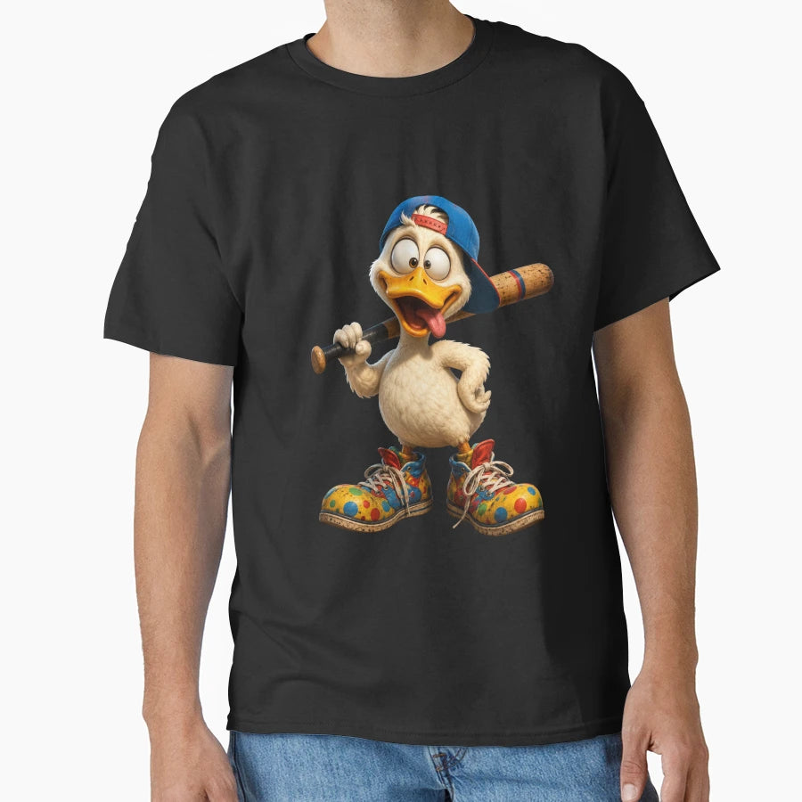 Silly Baseball Duck T-Shirt - Trendy Graphic Unisex - T-Shirt, Sweatshirt, Hoodie
