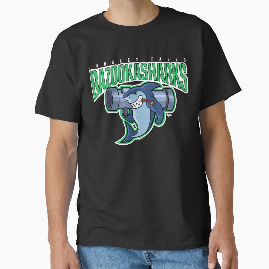 American Dad Bazooka Sharks Logo T-Shirt - Streetwear Style Men Women - T-Shirt, Sweatshirt, Hoodie