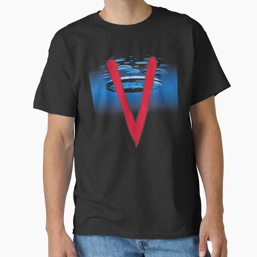 V 80S Sci Fi Tv Mini Series Show T-Shirt - Streetwear Style Unisex - T-Shirt, Sweatshirt, Hoodie