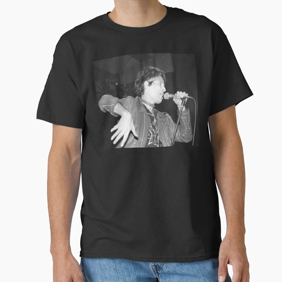 Alan Vega 1983 Post Punk T-Shirt - Custom Art Print Unisex - T-Shirt, Sweatshirt, Hoodie