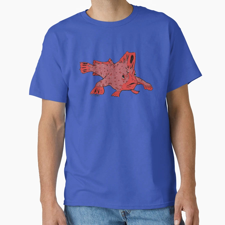Red Hand Fish T-Shirt - Unique Graphic for Adults - T-Shirt, Sweatshirt, Hoodie