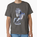Geometric Blue Jay T-Shirt - Minimalist Print Men Women - T-Shirt, Sweatshirt, Hoodie