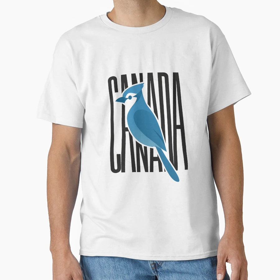 Blue Jay Glow Canadian Pride Minimalist T-Shirt - Streetwear Style Unisex - T-Shirt, Sweatshirt, Hoodie