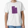 Utah Love Purple T-Shirt - Trendy Graphic Men Women - T-Shirt, Sweatshirt, Hoodie