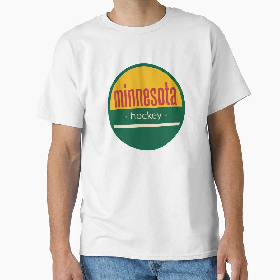 Minnesota Hockey T-Shirt - Graphic Print Unisex - T-Shirt, Sweatshirt, Hoodie