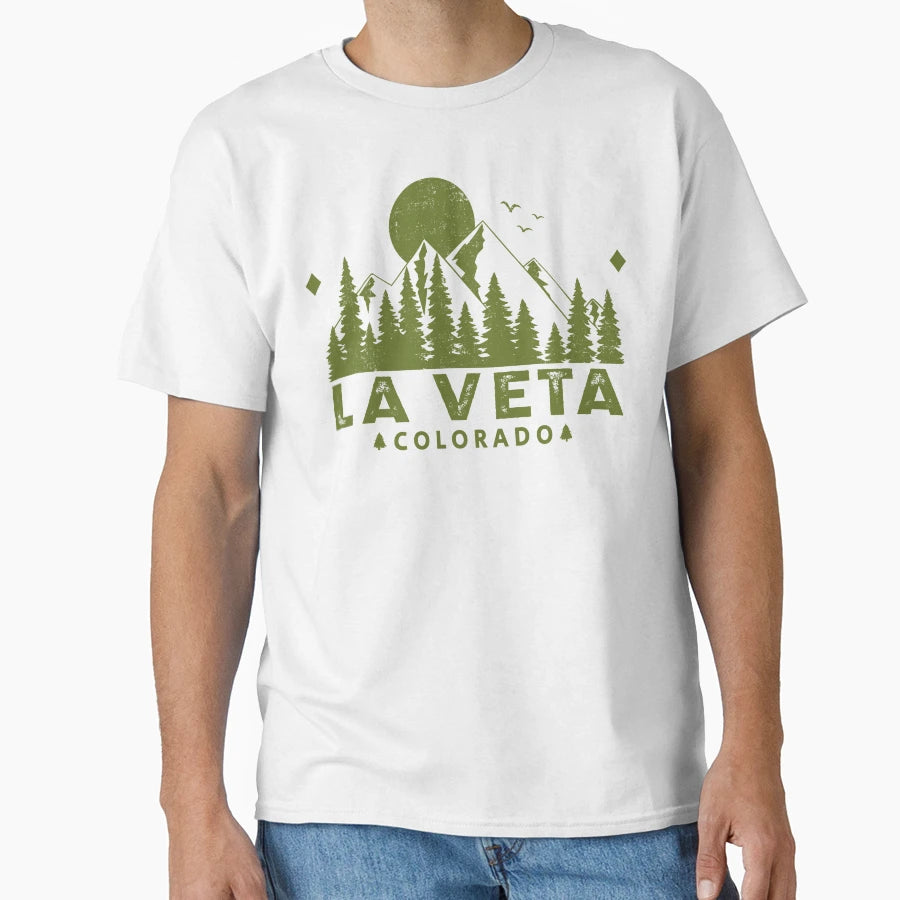 La Veta Colorado Mountain Souvenir T-Shirt - Trendy Graphic Men Women - T-Shirt, Sweatshirt, Hoodie