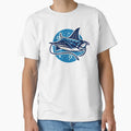 Blue Manta Ray T-Shirt - Minimalist Print Unisex - T-Shirt, Sweatshirt, Hoodie