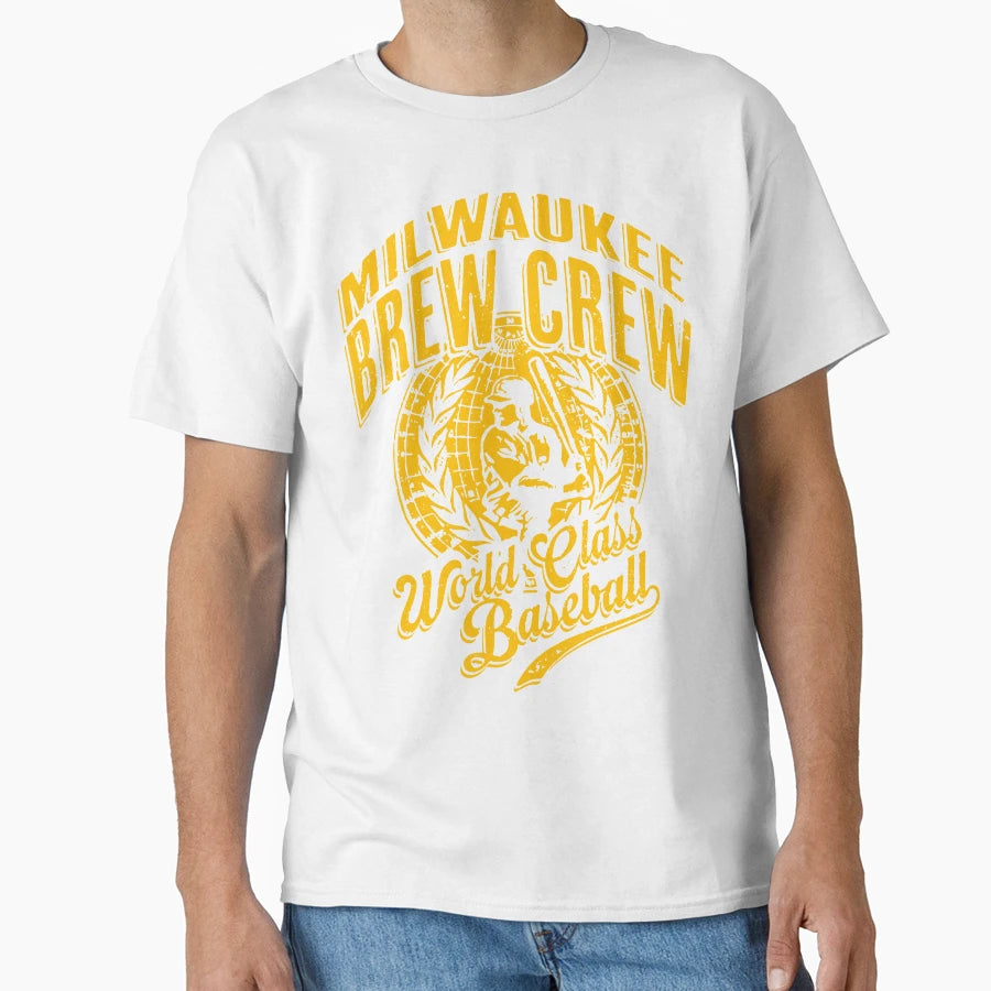 Brew Crew World Class Baseball T-Shirt - Casual Everyday Wear Men Women - T-Shirt, Sweatshirt, Hoodie