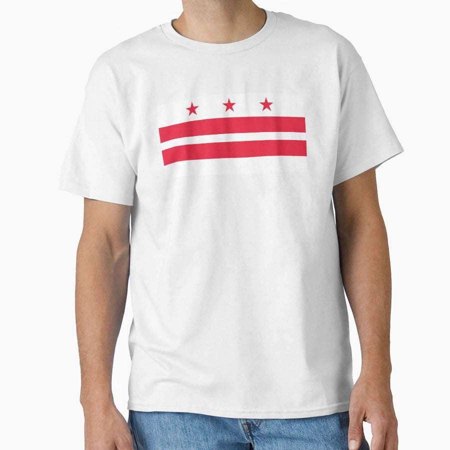 Washington D C Flag T-Shirt - Fun Novelty Design Unisex - T-Shirt, Sweatshirt, Hoodie