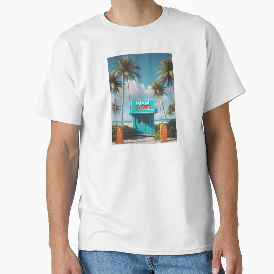 Miami Beach T-Shirt - Graphic Print Unisex - T-Shirt, Sweatshirt, Hoodie