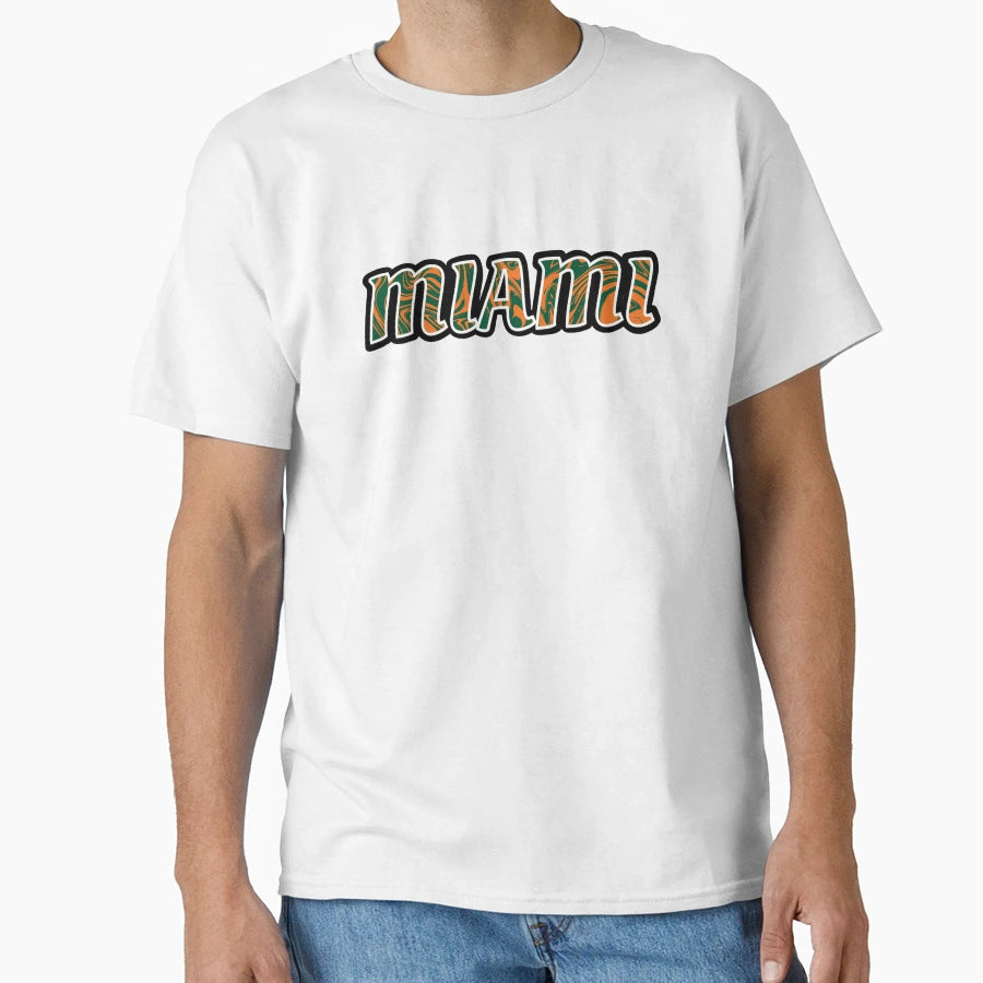 University Miami White T-Shirt - Casual Everyday Wear Men Women - T-Shirt, Sweatshirt, Hoodie