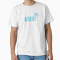 Miami Art Deco Teal Palm Tree T-Shirt - Graphic Print for Adults - T-Shirt, Sweatshirt, Hoodie