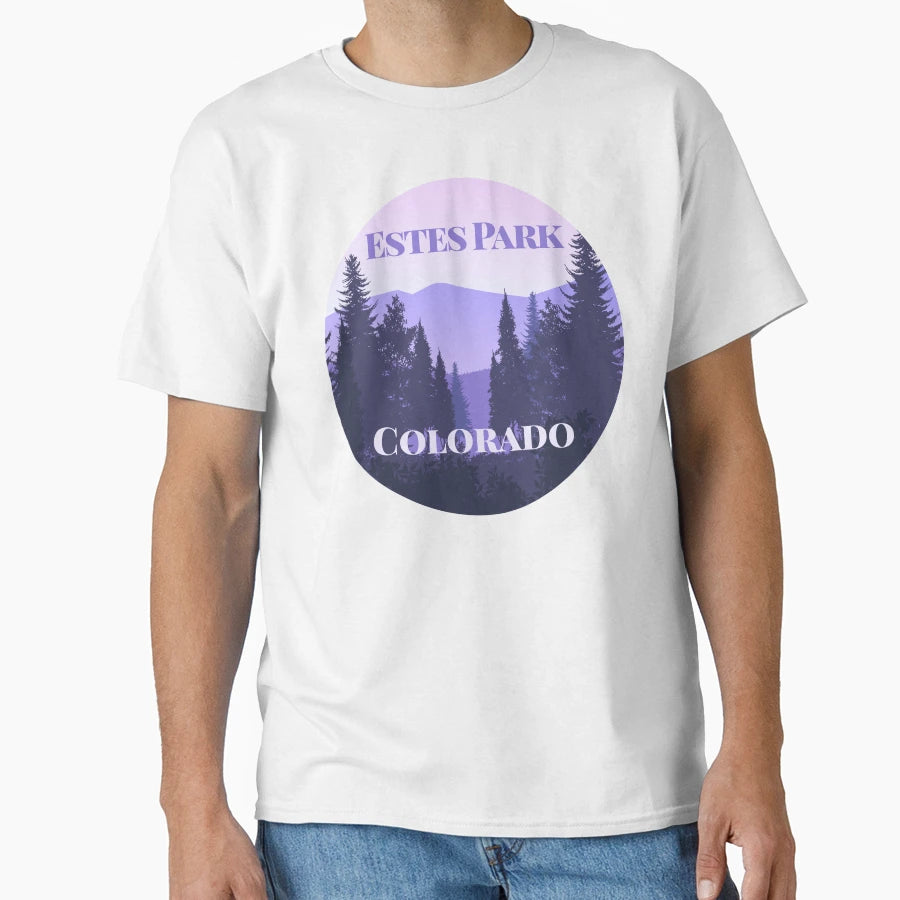 Estes Park Colorado T-Shirt - Custom Art Print Unisex - T-Shirt, Sweatshirt, Hoodie