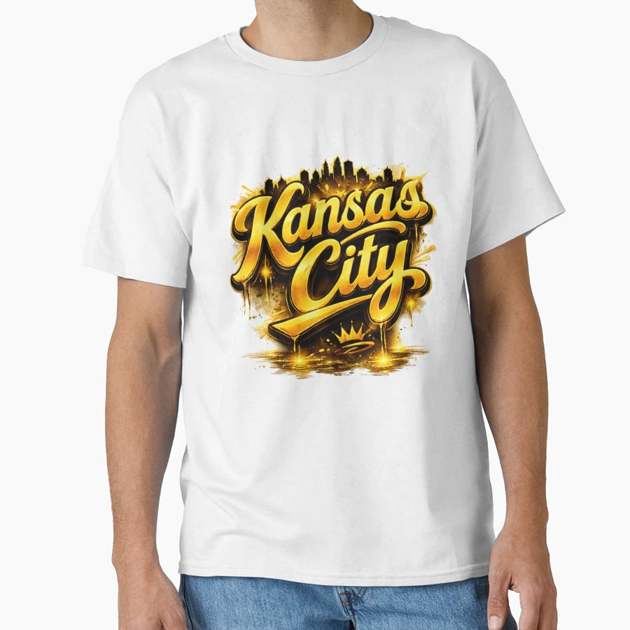 Kansasncity Gold T-Shirt - Unique Graphic Men Women - T-Shirt, Sweatshirt, Hoodie