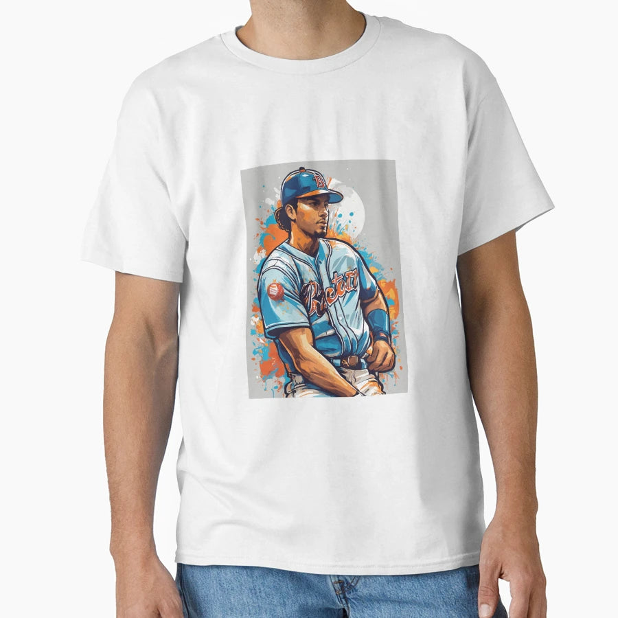Baseball Player T-Shirt - Custom Art Print Unisex - T-Shirt, Sweatshirt, Hoodie