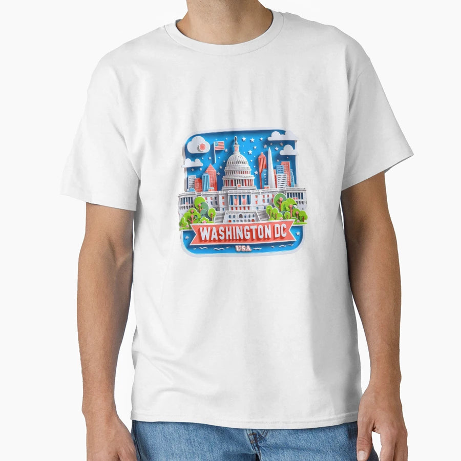 Washington Dc T-Shirt - Novelty Apparel for Adults - T-Shirt, Sweatshirt, Hoodie