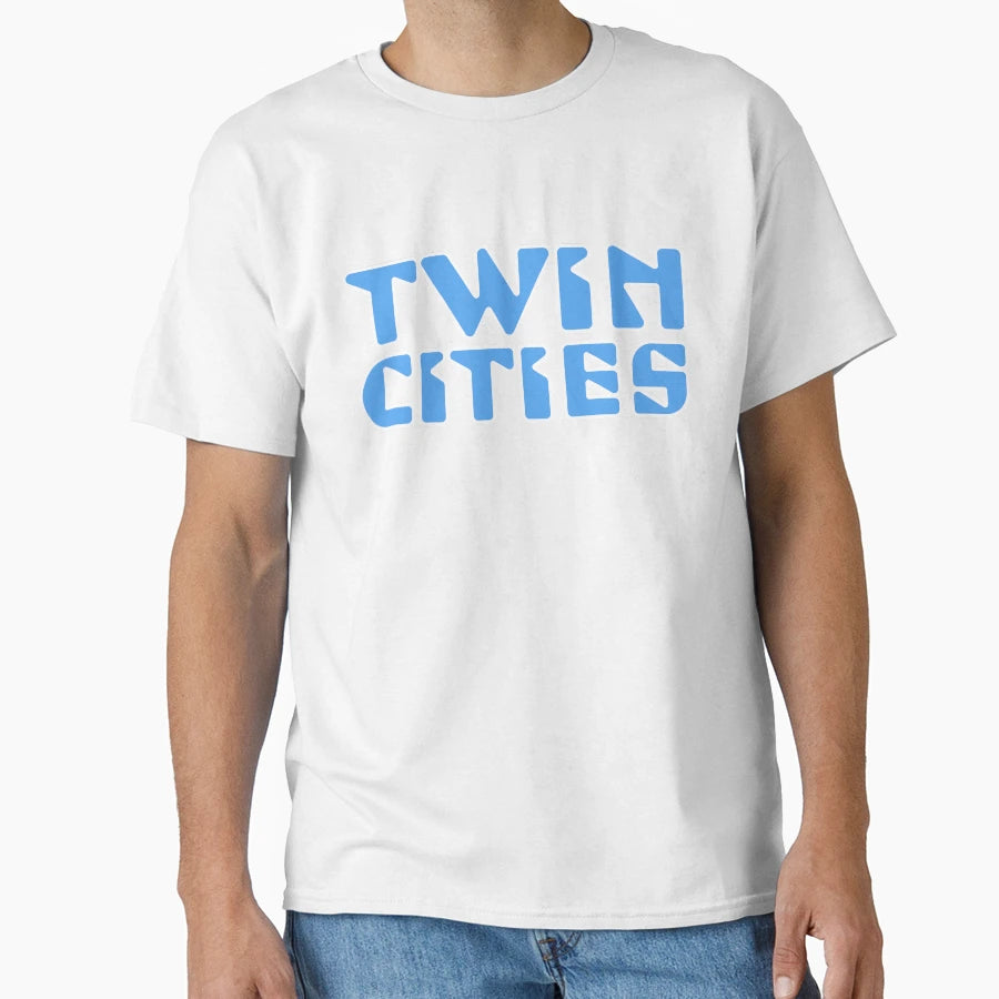 Twin Cities Blue T-Shirt - Graphic Print Men Women - T-Shirt, Sweatshirt, Hoodie