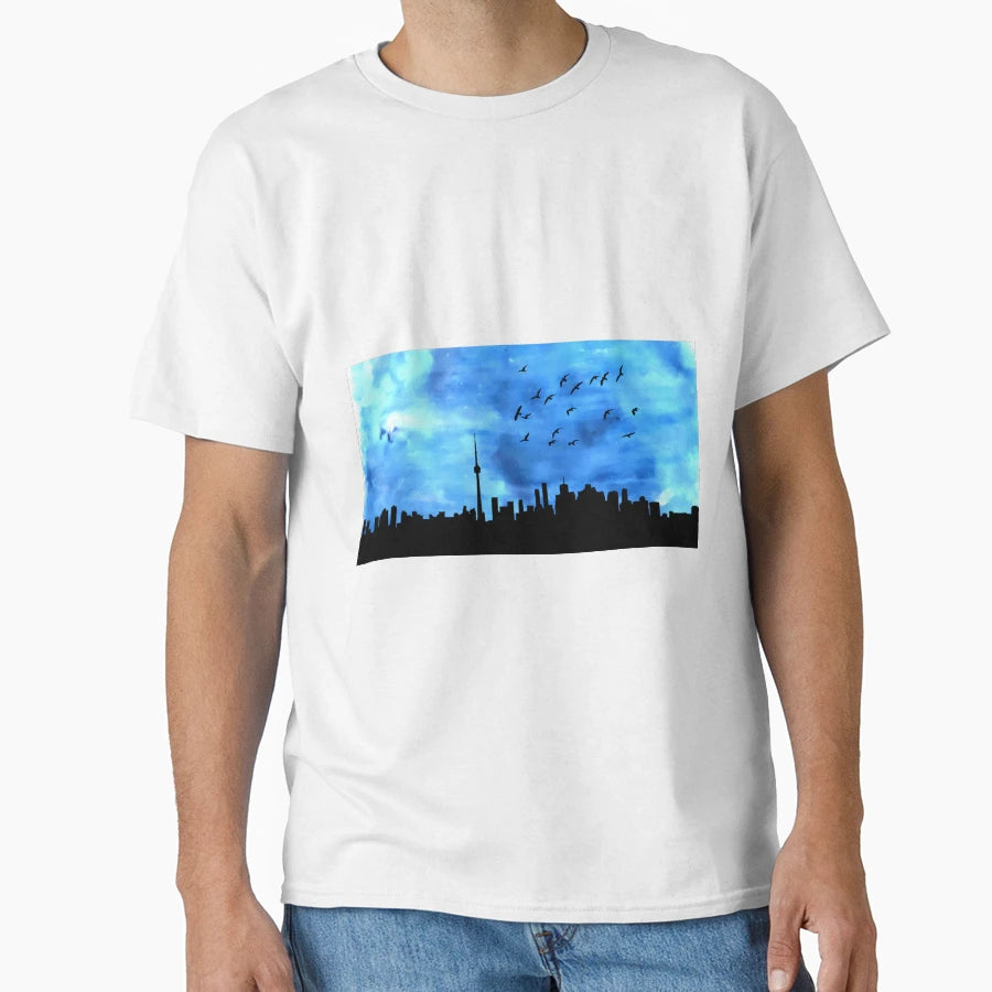 Toronto Skyline T-Shirt - Aesthetic Graphic Unisex - T-Shirt, Sweatshirt, Hoodie