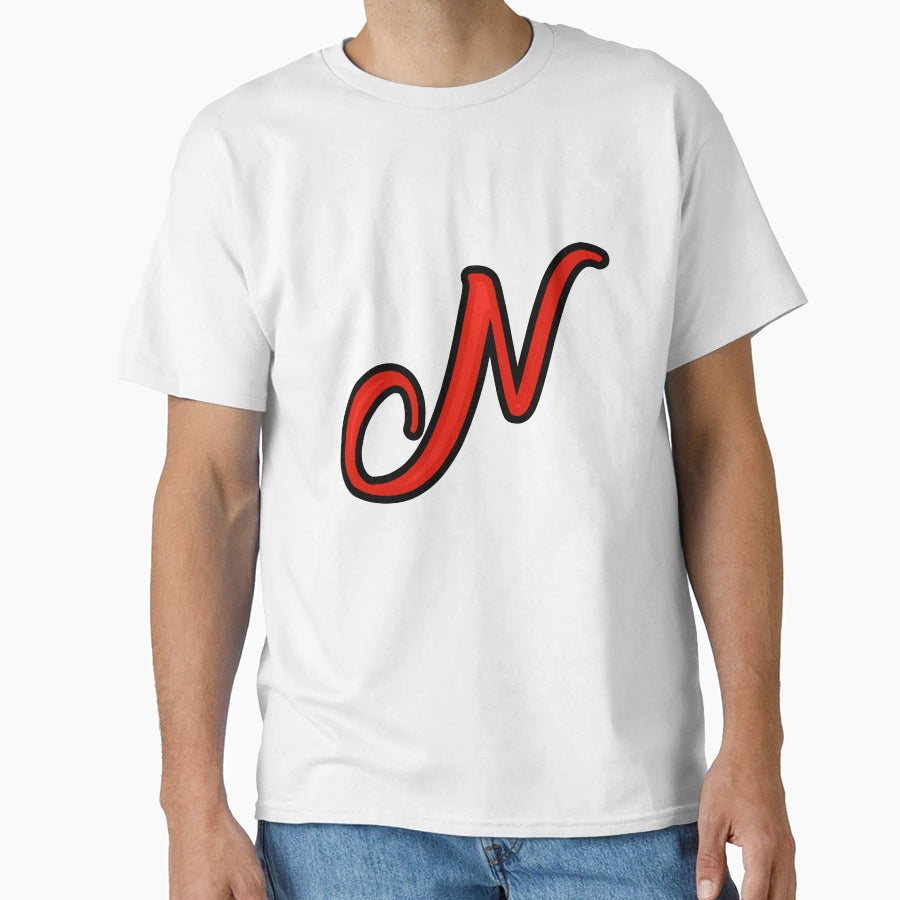 Initial Monogram N T-Shirt - Casual Everyday Wear for Adults - T-Shirt, Sweatshirt, Hoodie