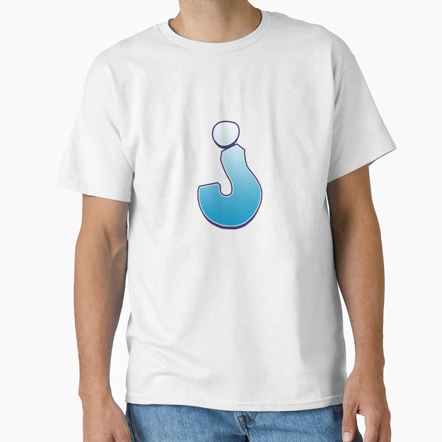 Letter J Blue T-Shirt - Novelty Apparel Men Women - T-Shirt, Sweatshirt, Hoodie