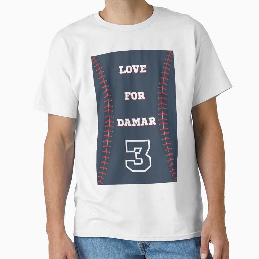 Love Damar 3 Damar Hamlin Nfl T-Shirt - Graphic Print Unisex - T-Shirt, Sweatshirt, Hoodie