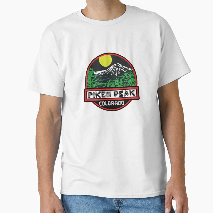 Pikes Peak Colorado Hiking Climbing T-Shirt - Streetwear Style for Adults - T-Shirt, Sweatshirt, Hoodie