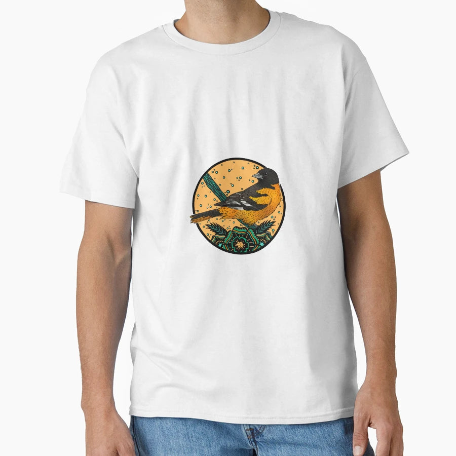 Baltimore Oriole T-Shirt - Custom Art Print Unisex - T-Shirt, Sweatshirt, Hoodie