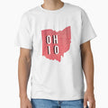 Ohio Red Stripes T-Shirt - Streetwear Style for Adults - T-Shirt, Sweatshirt, Hoodie