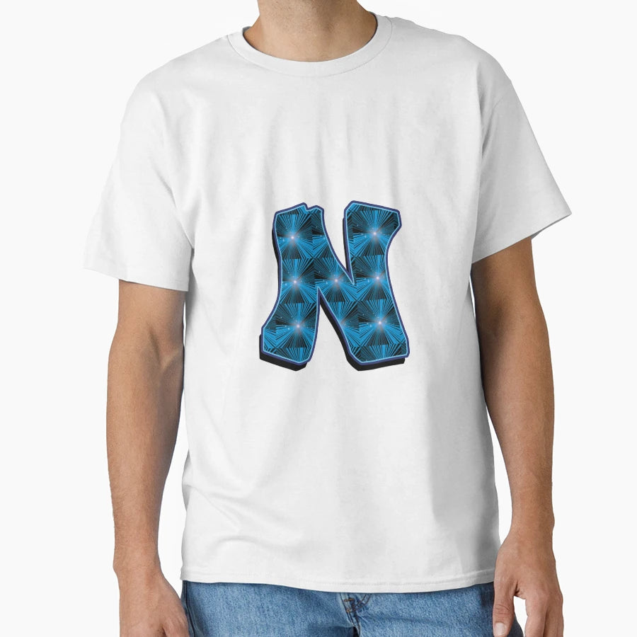 N Blue Rays T-Shirt - Graphic Print Unisex - T-Shirt, Sweatshirt, Hoodie