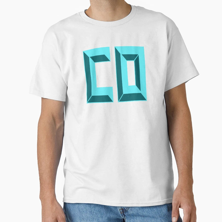 Colorado Co Initial Text T-Shirt - Trendy Graphic Men Women - T-Shirt, Sweatshirt, Hoodie