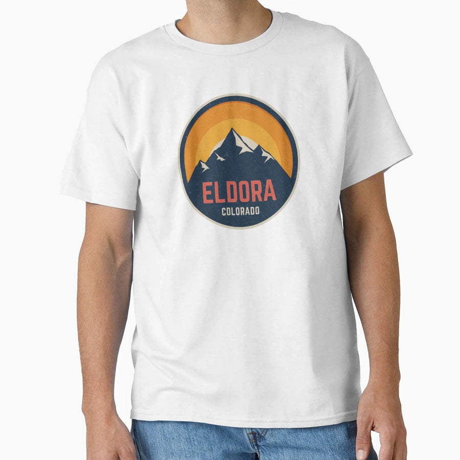 Eldora Colorado Mountain T-Shirt - Fun Novelty Design for Adults - T-Shirt, Sweatshirt, Hoodie