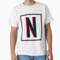 Alphabet N Letter T-Shirt - Custom Art Print Unisex - T-Shirt, Sweatshirt, Hoodie