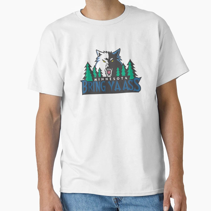 Bring Ya Minnesota Timberwolves 1997 T-Shirt - Novelty Apparel for Adults - T-Shirt, Sweatshirt, Hoodie
