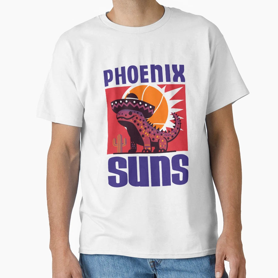 Phoenix Suns Lizard 80S T-Shirt - Graphic Print Unisex - T-Shirt, Sweatshirt, Hoodie