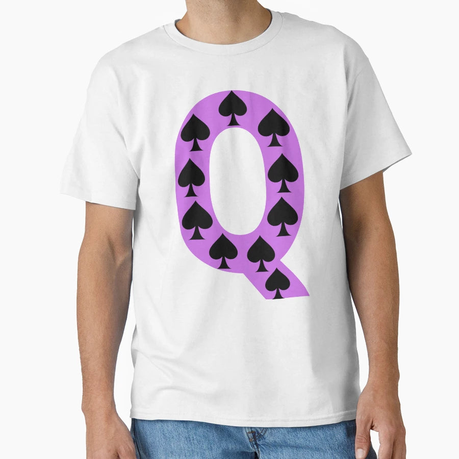Purple Q Spades T-Shirt - Graphic Print Men Women - T-Shirt, Sweatshirt, Hoodie