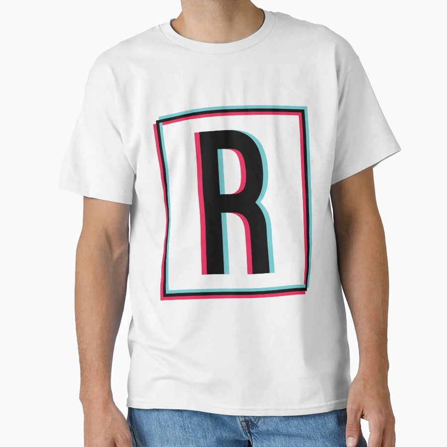 Alphabet R Letter T-Shirt - Streetwear Style for Adults - T-Shirt, Sweatshirt, Hoodie