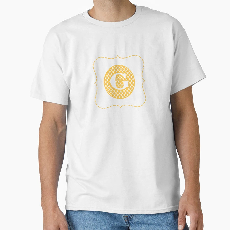 Striped Letter G T-Shirt - Novelty Apparel Unisex - T-Shirt, Sweatshirt, Hoodie