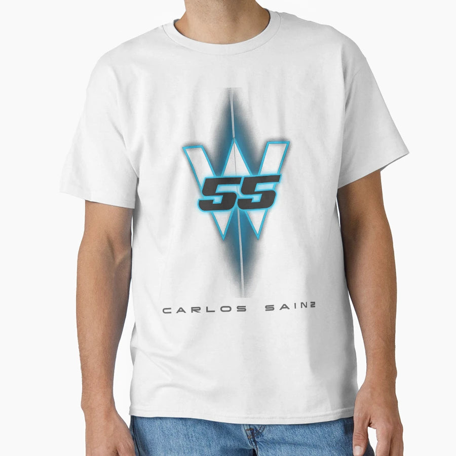 Carlos Sainz 55 Williams F1 Racing T-Shirt - Fun Novelty Design Men Women - T-Shirt, Sweatshirt, Hoodie