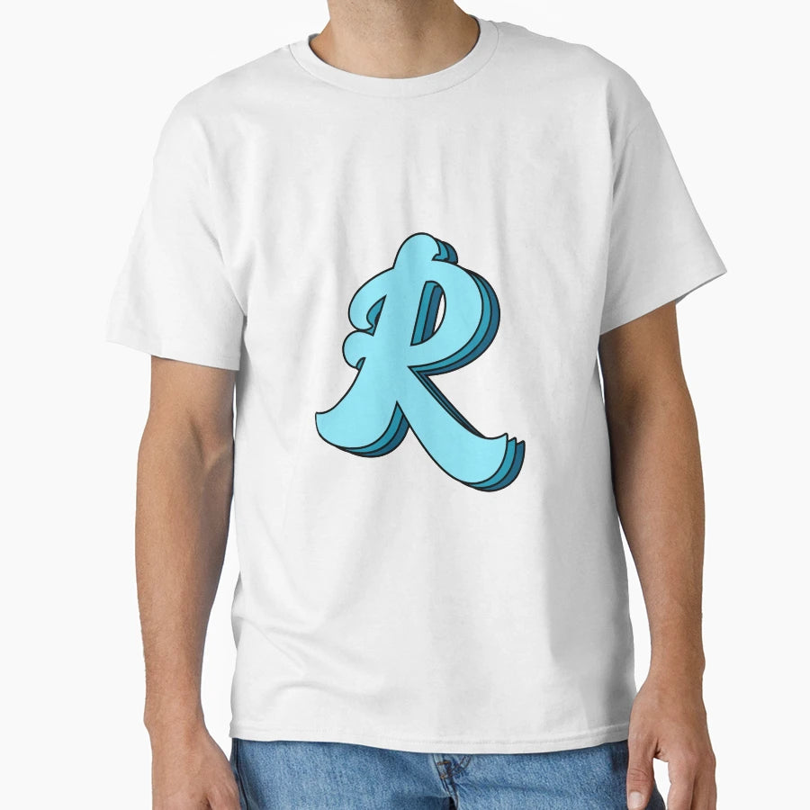 Blue R T-Shirt - Streetwear Style Men Women - T-Shirt, Sweatshirt, Hoodie