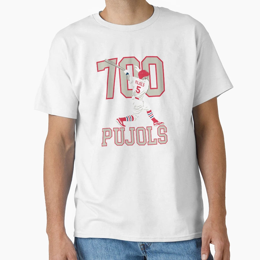 Albert Pujols 700Th Home Run T-Shirt - Casual Everyday Wear for Adults - T-Shirt, Sweatshirt, Hoodie