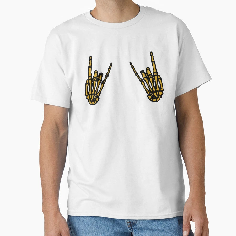 Rock N Roll Gold T-Shirt - Custom Art Print Unisex - T-Shirt, Sweatshirt, Hoodie