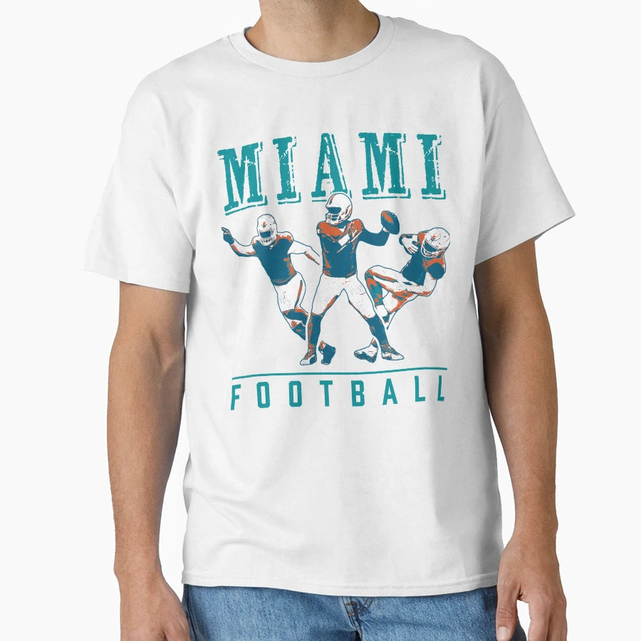 Miami Football T-Shirt - Unique Graphic for Adults - T-Shirt, Sweatshirt, Hoodie