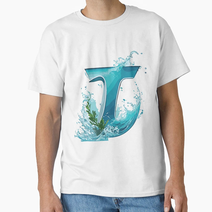 Tranquil Harmony T Vector Typography Blue T-Shirt - Graphic Print Men Women - T-Shirt, Sweatshirt, Hoodie