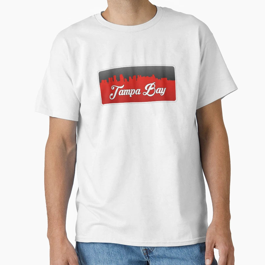 Tampa Bay Football Skyline T-Shirt - Minimalist Print for Adults - T-Shirt, Sweatshirt, Hoodie