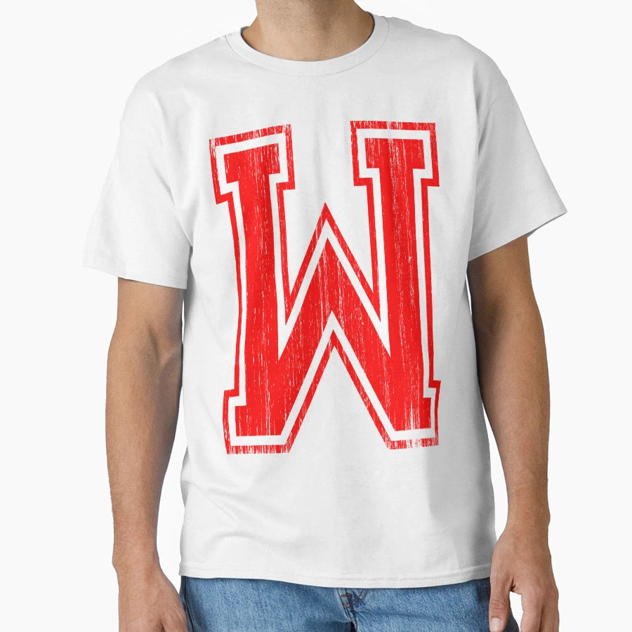 Big Red Letter W T-Shirt - Trendy Graphic Unisex - T-Shirt, Sweatshirt, Hoodie