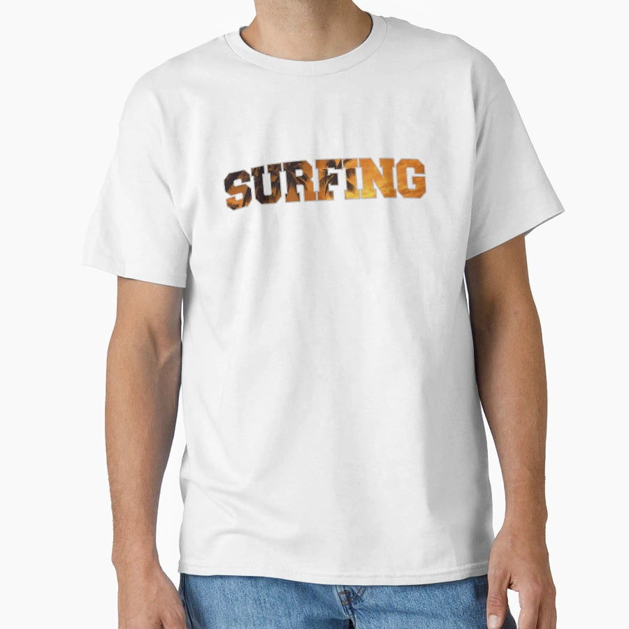 Surfing Sunset T-Shirt - Graphic Print for Adults - T-Shirt, Sweatshirt, Hoodie