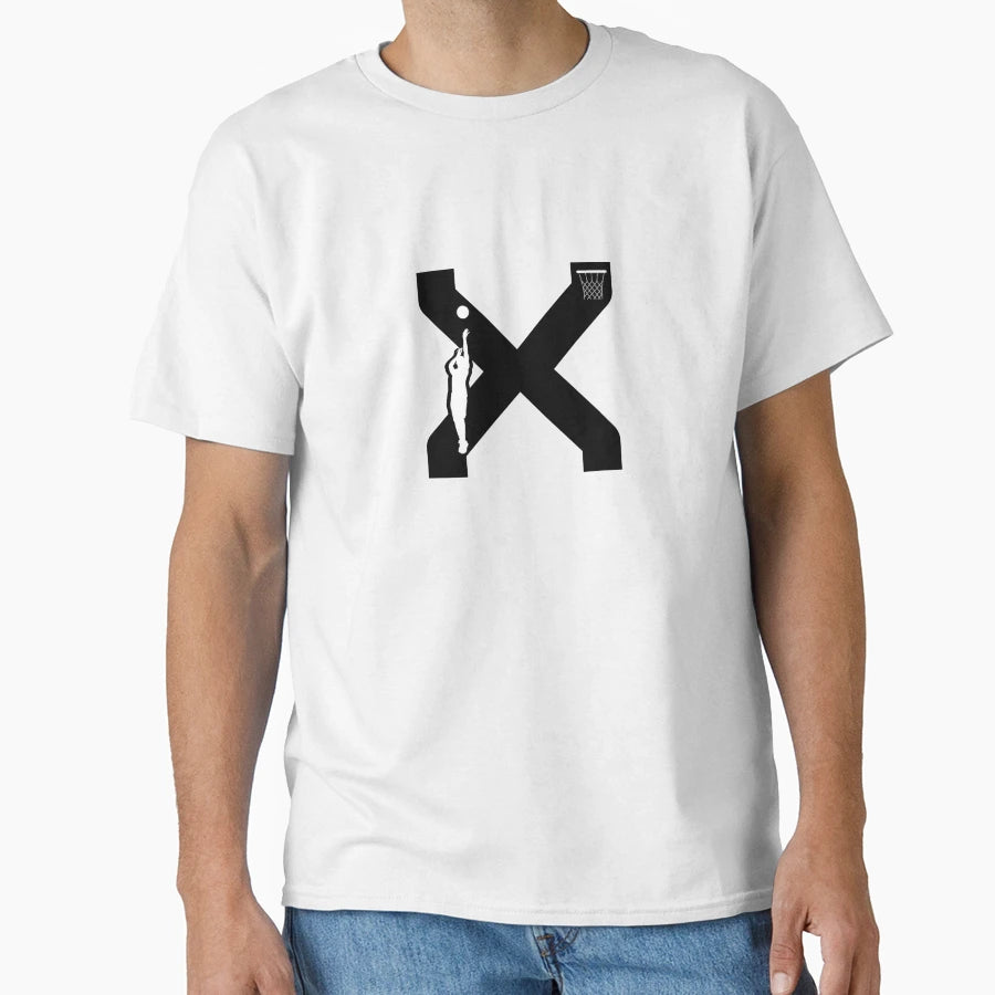 Personalized Basketball Initial X T-Shirt - Unique Graphic Unisex - T-Shirt, Sweatshirt, Hoodie