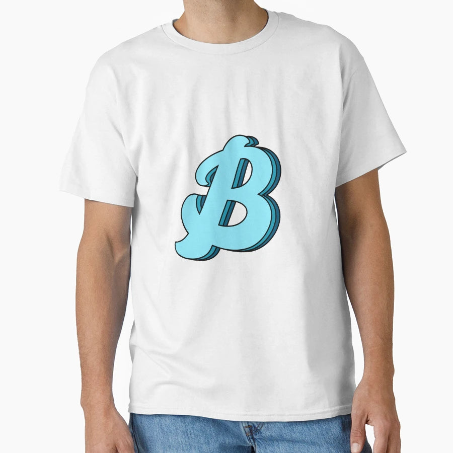 Blue B T-Shirt - Minimalist Print Unisex - T-Shirt, Sweatshirt, Hoodie